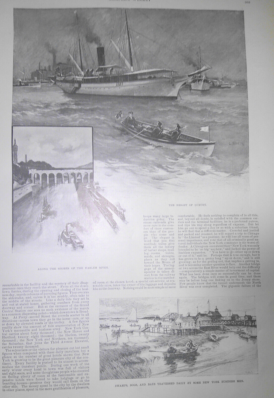 How People Come and Go in New York - Harper's Weekly, February 26, 1898 section