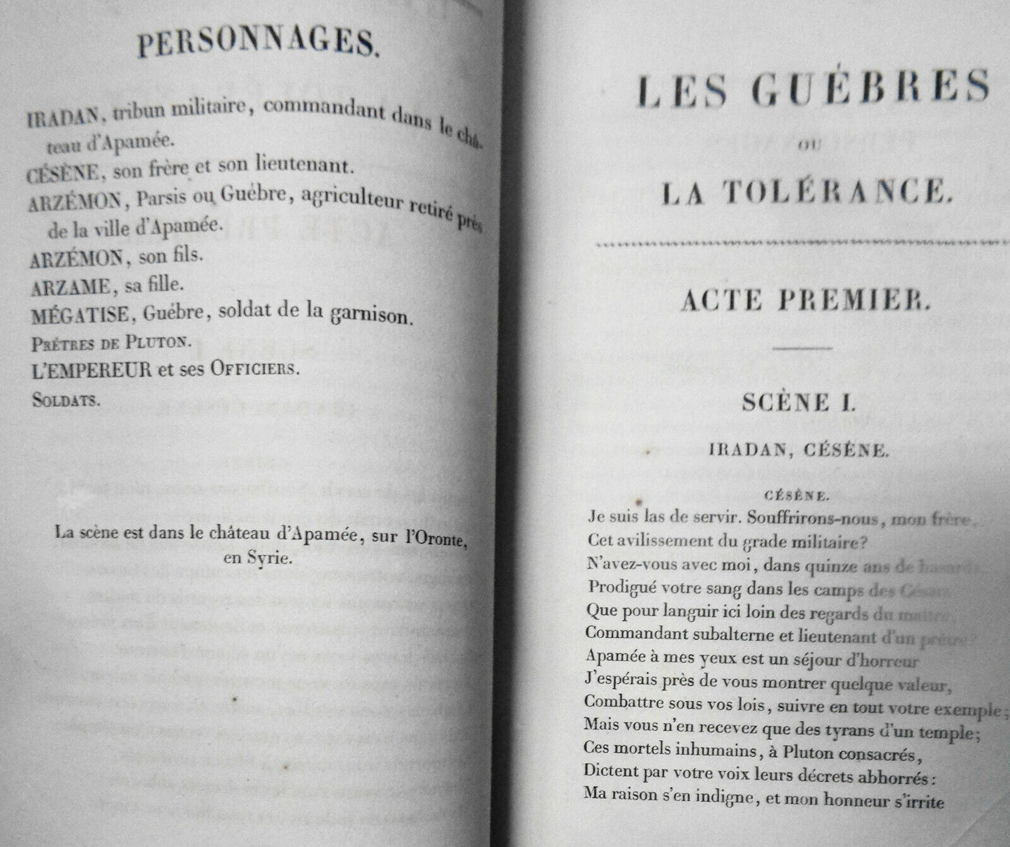 1829  - OEUVRES COMPLETES DE VOLTAIRE, TOME VIII : THEATRE, TOME VI.