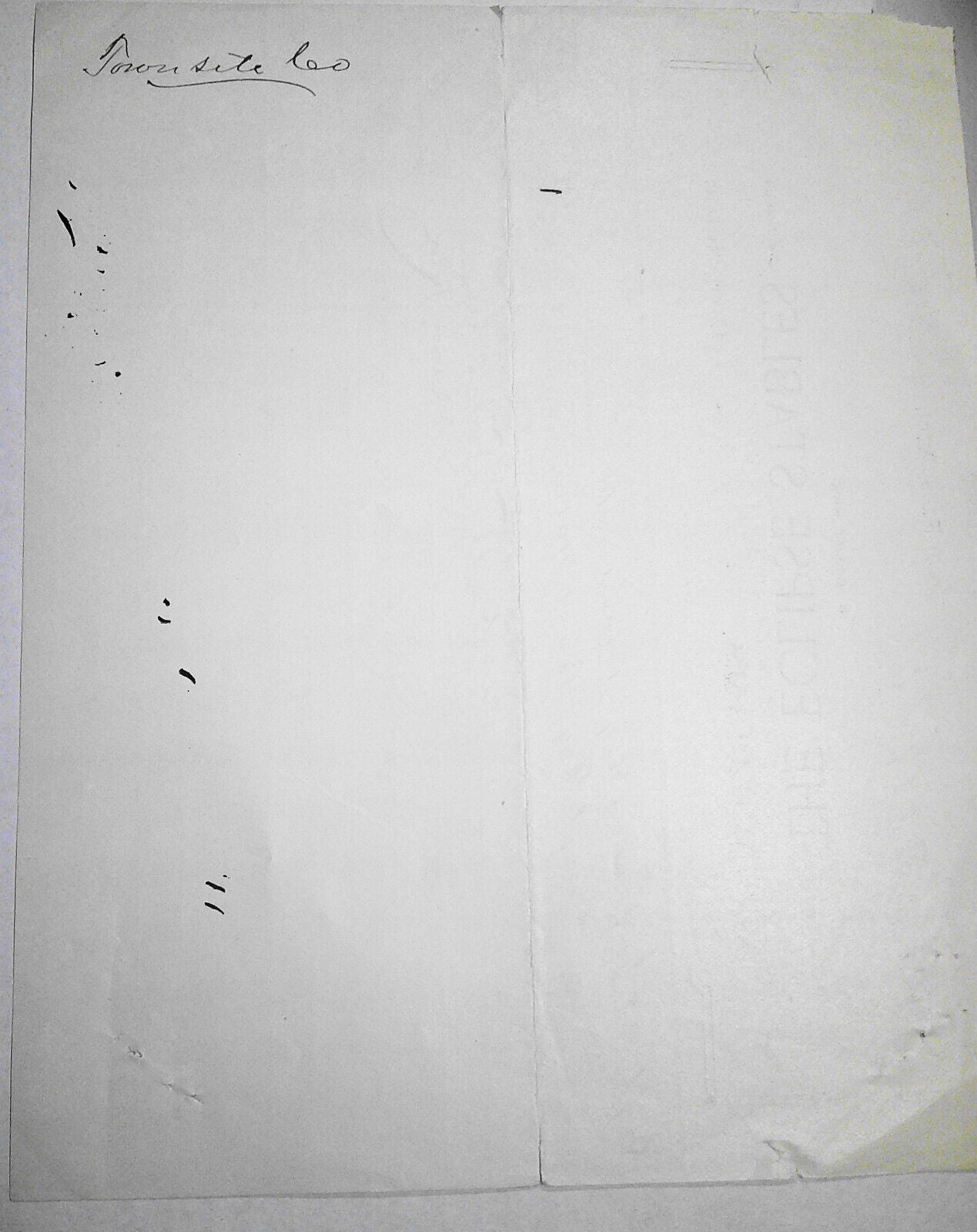 1890 Eclipse Stables of Great Falls, MT Billhead