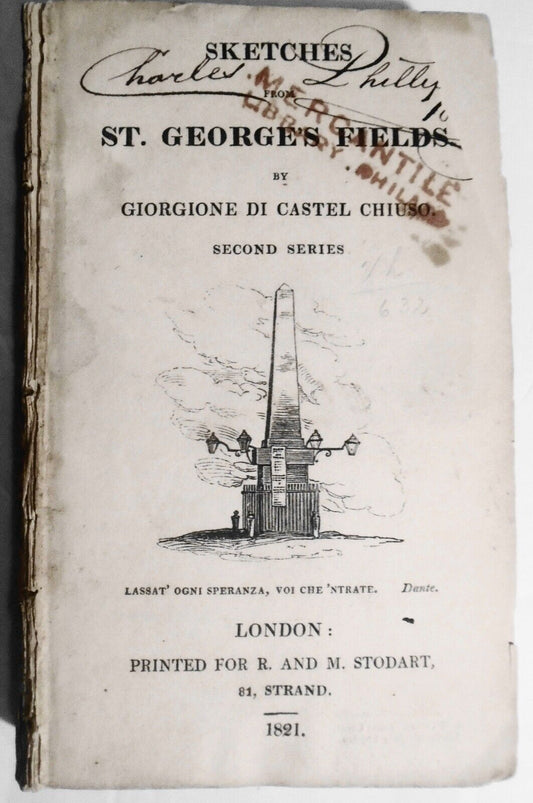 1821 Sketches from St. George's Fields - 2nd Series, by Peter Bayley