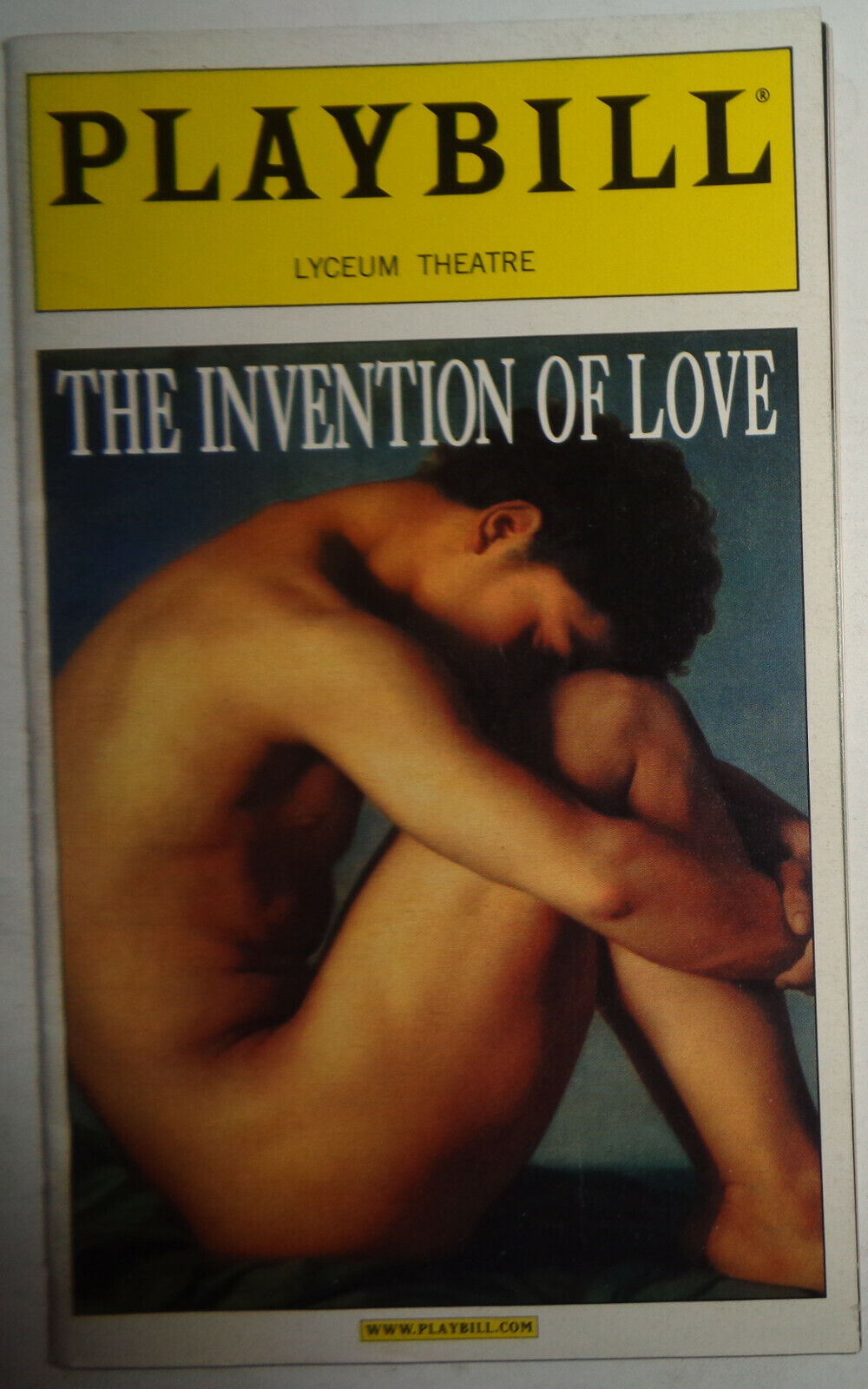 THE INVENTION OF LOVE - PLAYBILL - OPENING NIGHT, MARCH 29, 2001