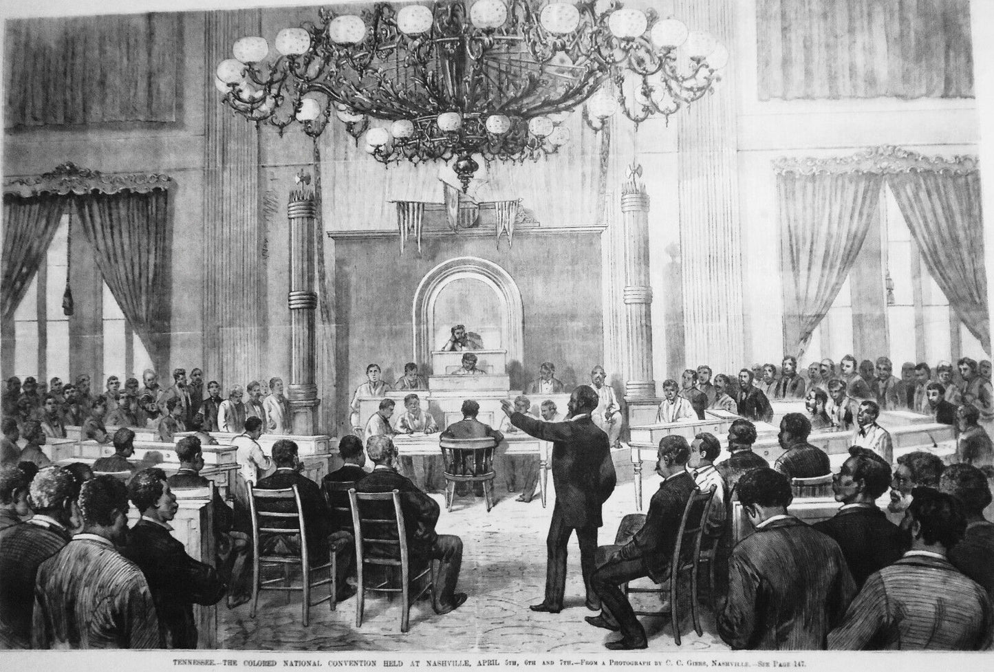 Tennessee - The Colored National Convention Held at Nashville, Leslie's 5/6/1876