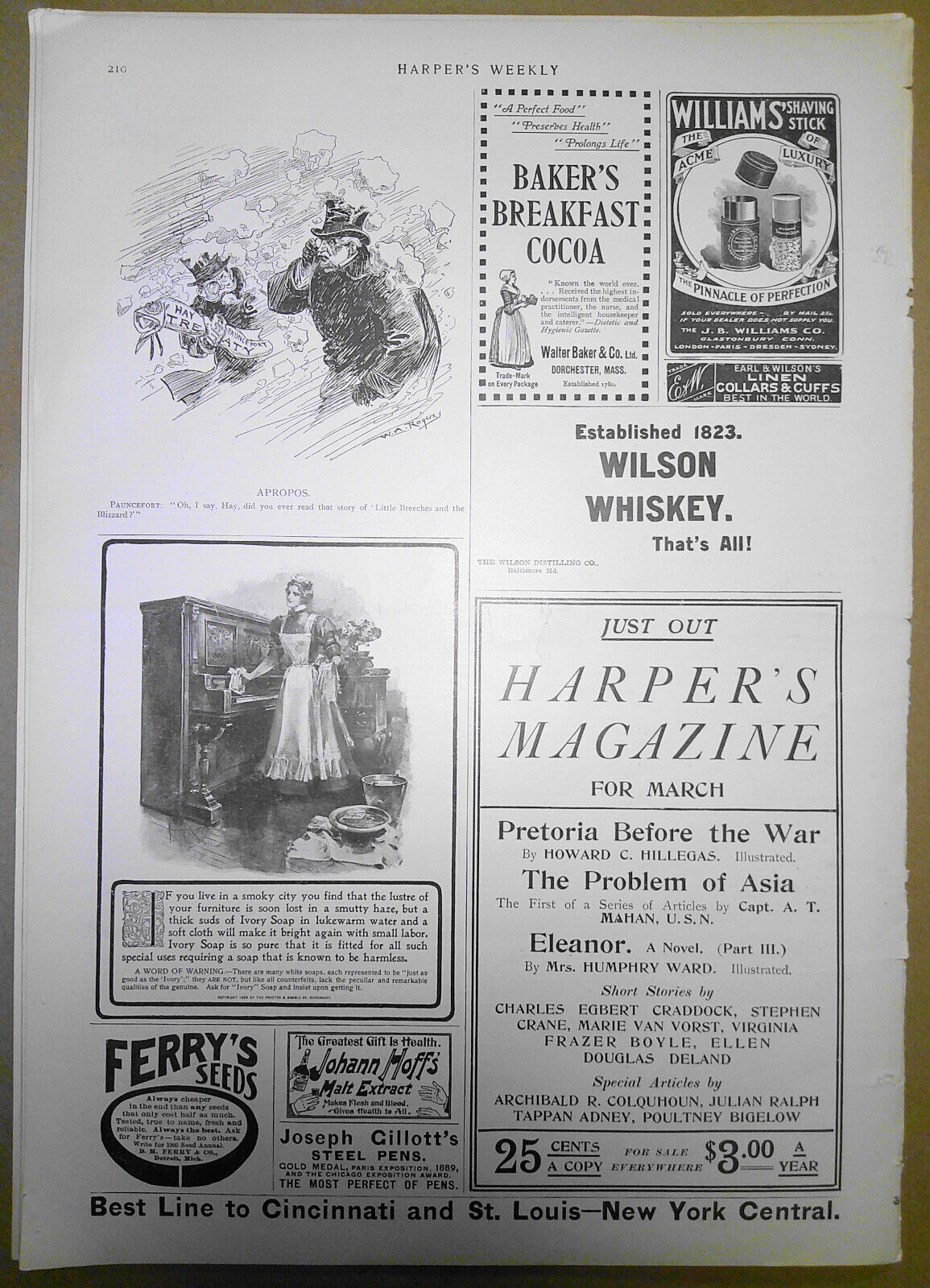 Harper's Weekly, March, 1900 - Wheaton's Exposition; South Africa War; Cuba; etc