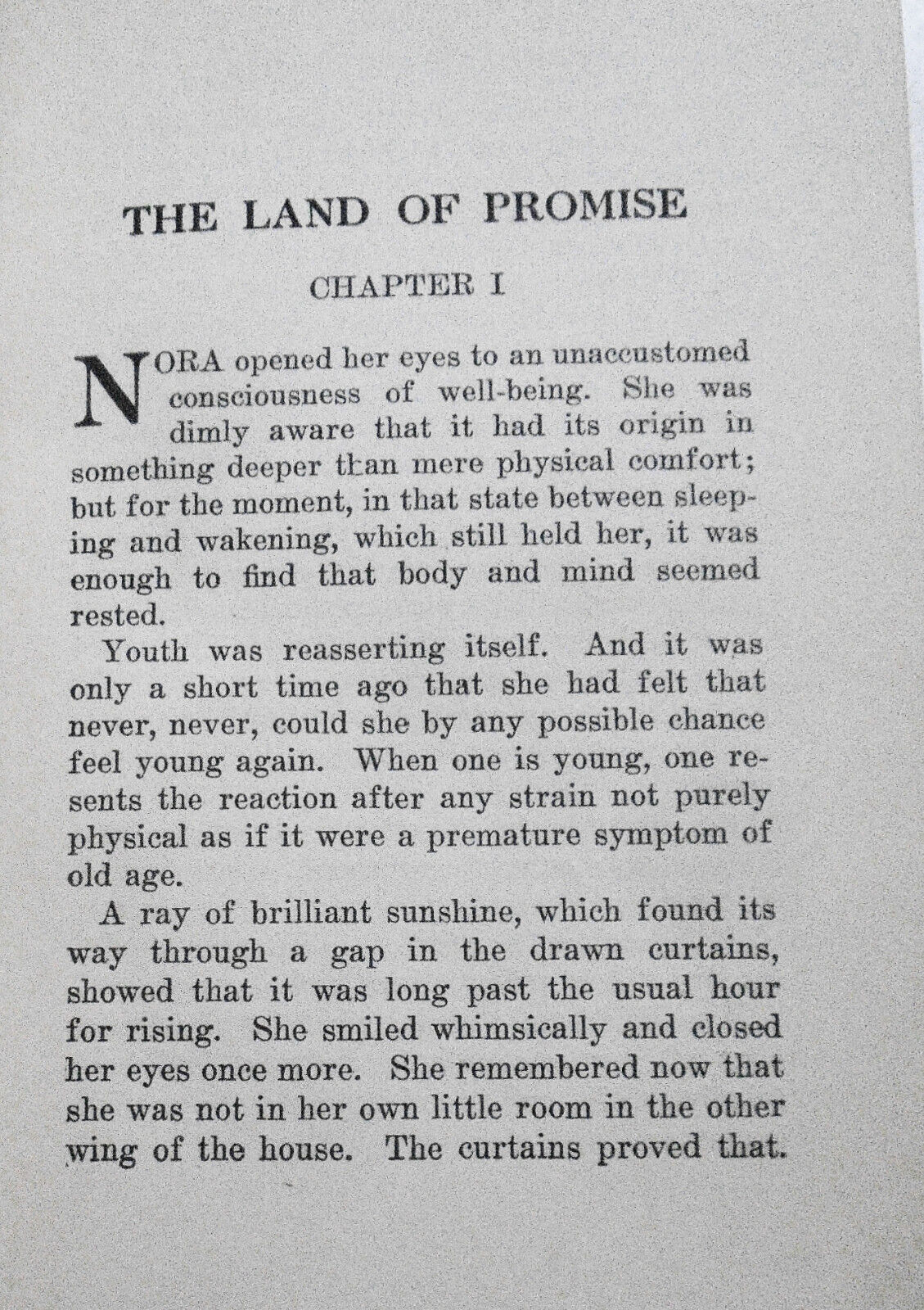 1914 The Land Of Promise Novelization of Somerset Maugham Play by Torbett 1st ed