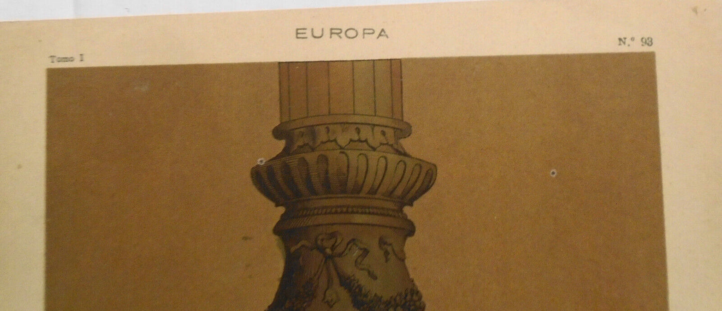 EUROPA - Base de un candelabro, atribuido a Alessandro Leopardo, 1510 - ca  1890