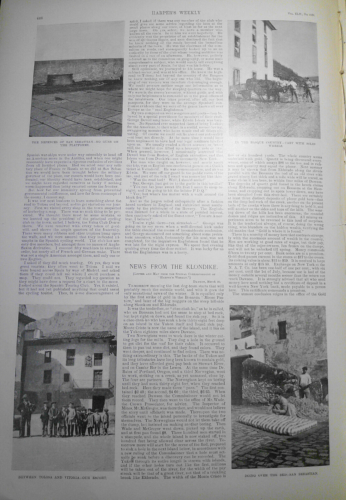 Harper's Weekly May 14 1898 :  Battle of Manila, Klondike gold map; Dewey; etc.