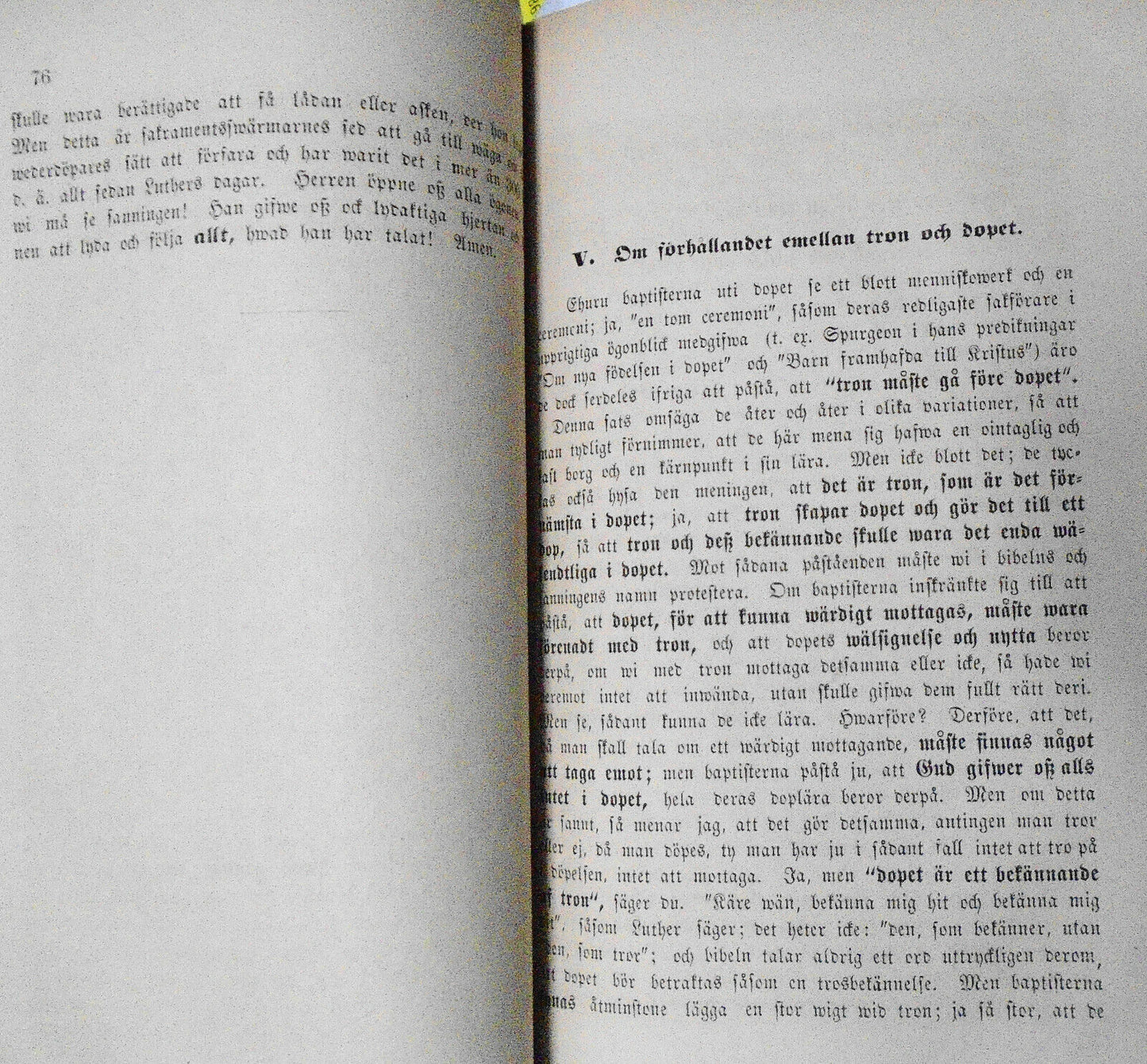 1880 Linde - Dop eller Wederdop? Tolf Föredrag öfwer Det heliga Dopets Sakrament