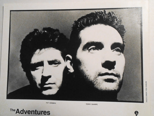 The Adventures : Pat Gribben & Terry Sharpe, original press photo