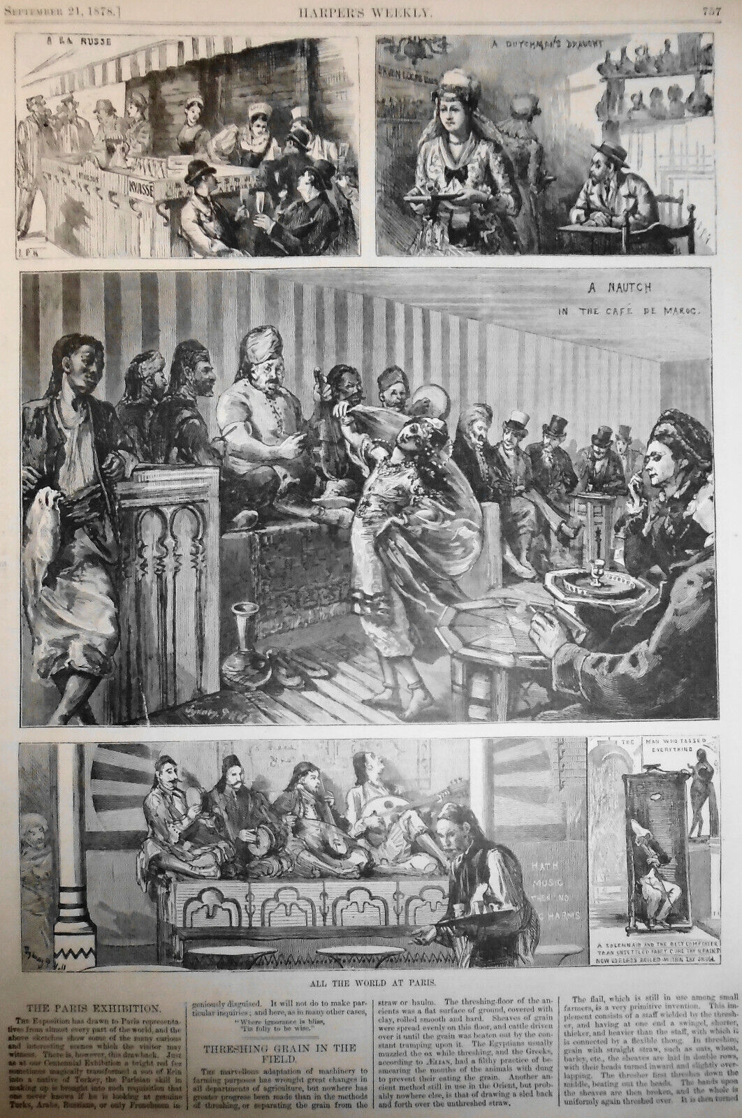 All the World at Paris : The Paris Exhibition. Harper's Weekly Sept. 21, 1878