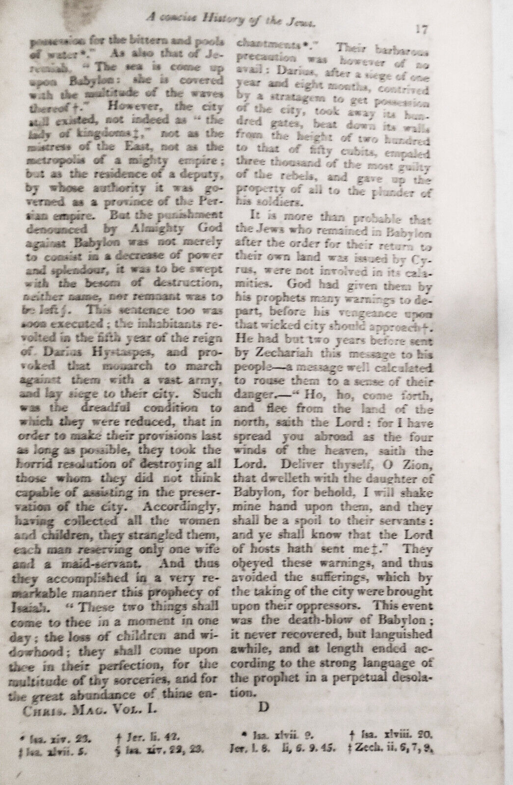 The Christian Magazine, January 1815 - Premiere Issue,  Vol. 1, No. 1. [Ireland]