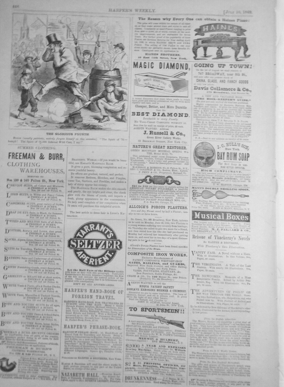 The Summit of Mount Washington by Winslow Homer in Harper's Weekly July 10, 1869