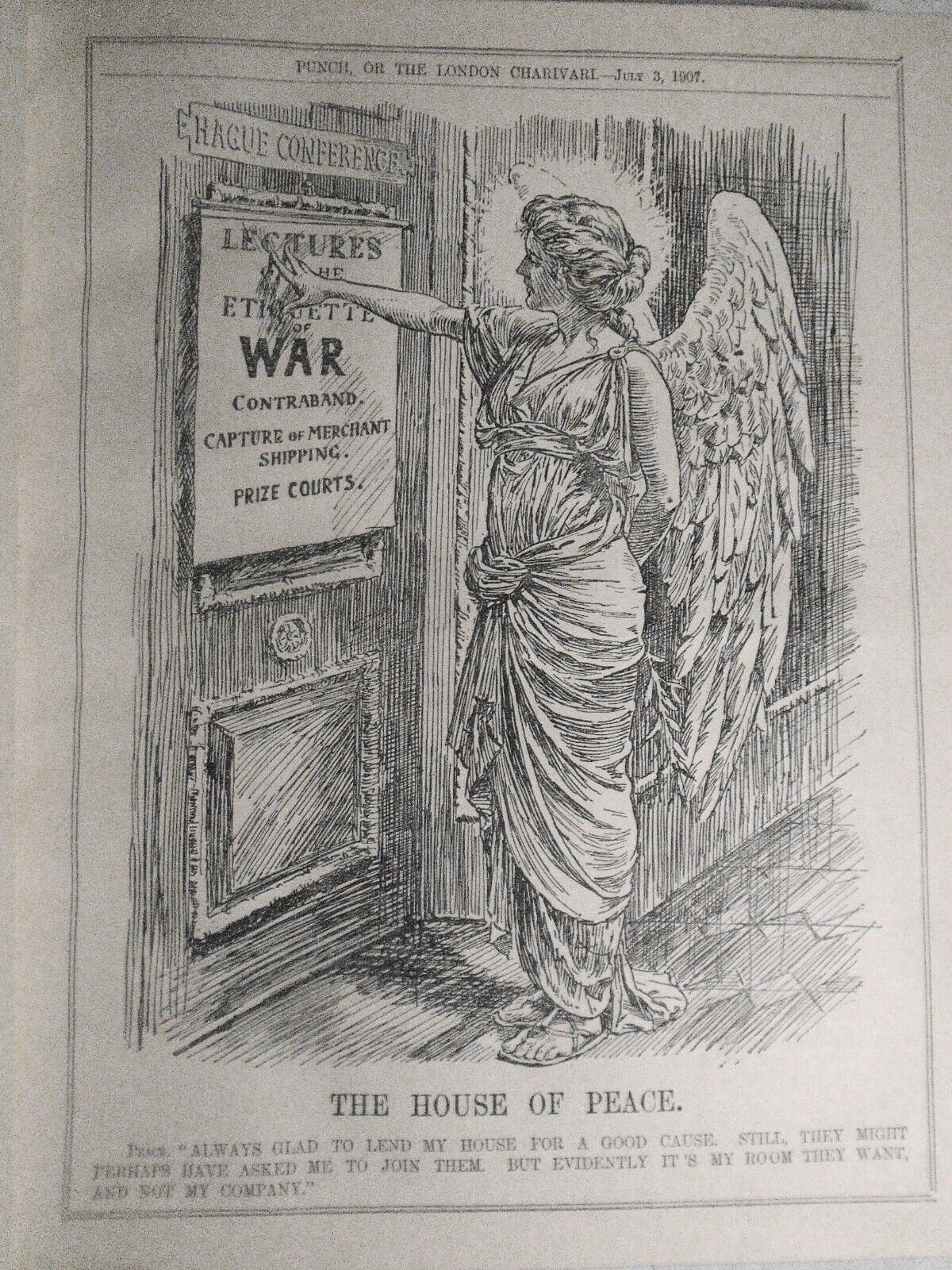 Punch Magazine, July-Dec 1907. Bound volume. With  1907 Almanac.