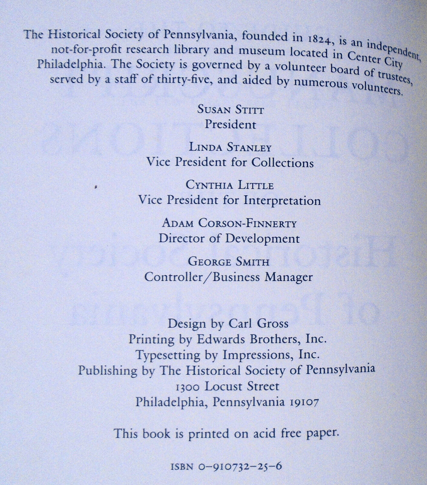 Guide to the Manuscript Collections of the Historical Society of Pennsylvania.