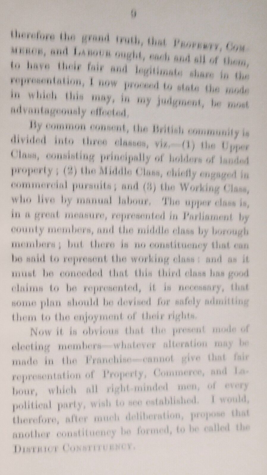 [Voting Rights] 1859 John Brooke : Thoughts on the extension of the franchise