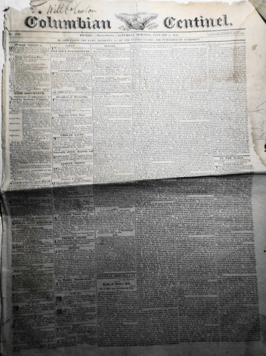 Columbian Centinel, January 1, 1825