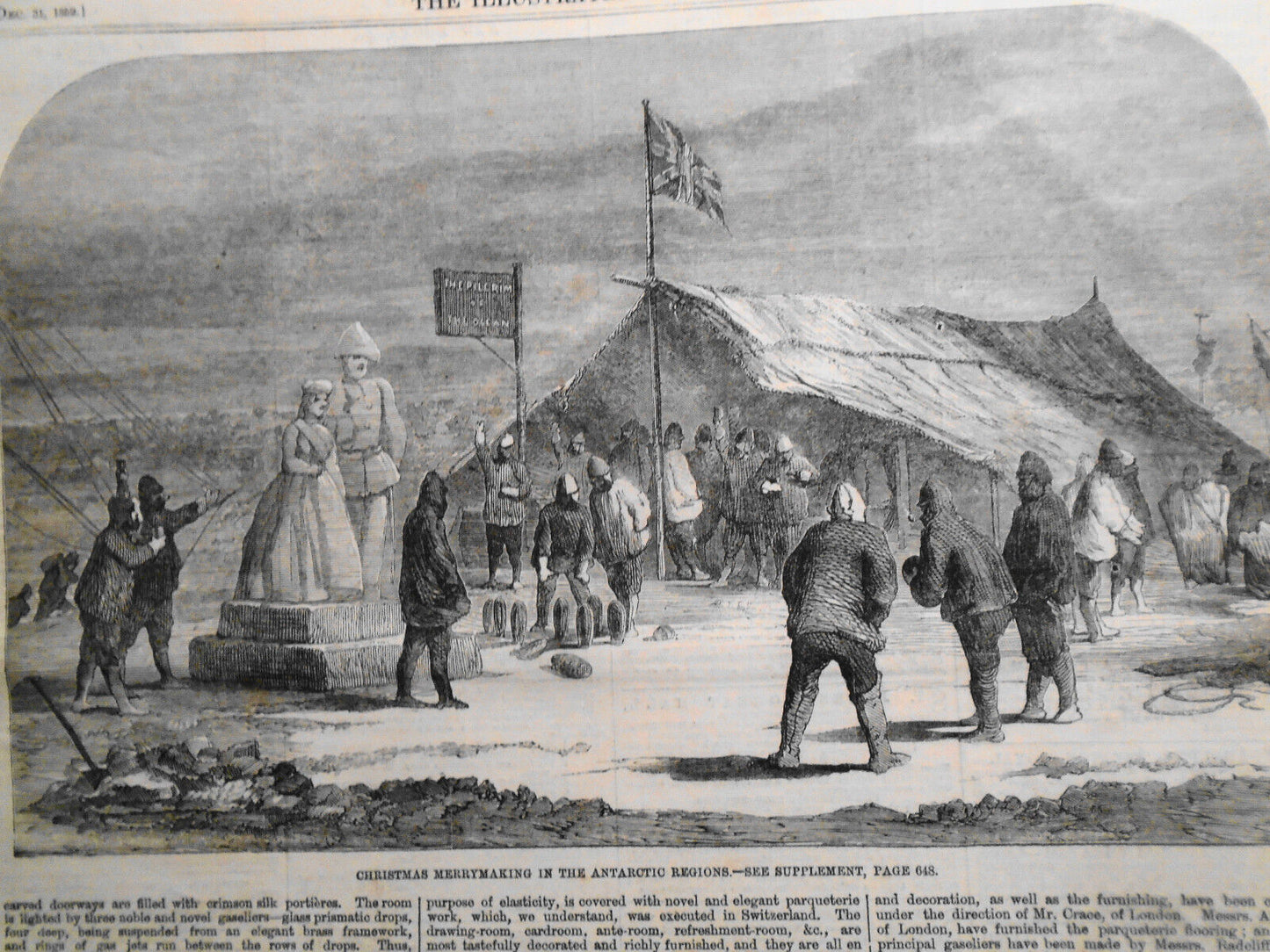 The Illustrated London News December 31, 1859 original issue - Christmas prints