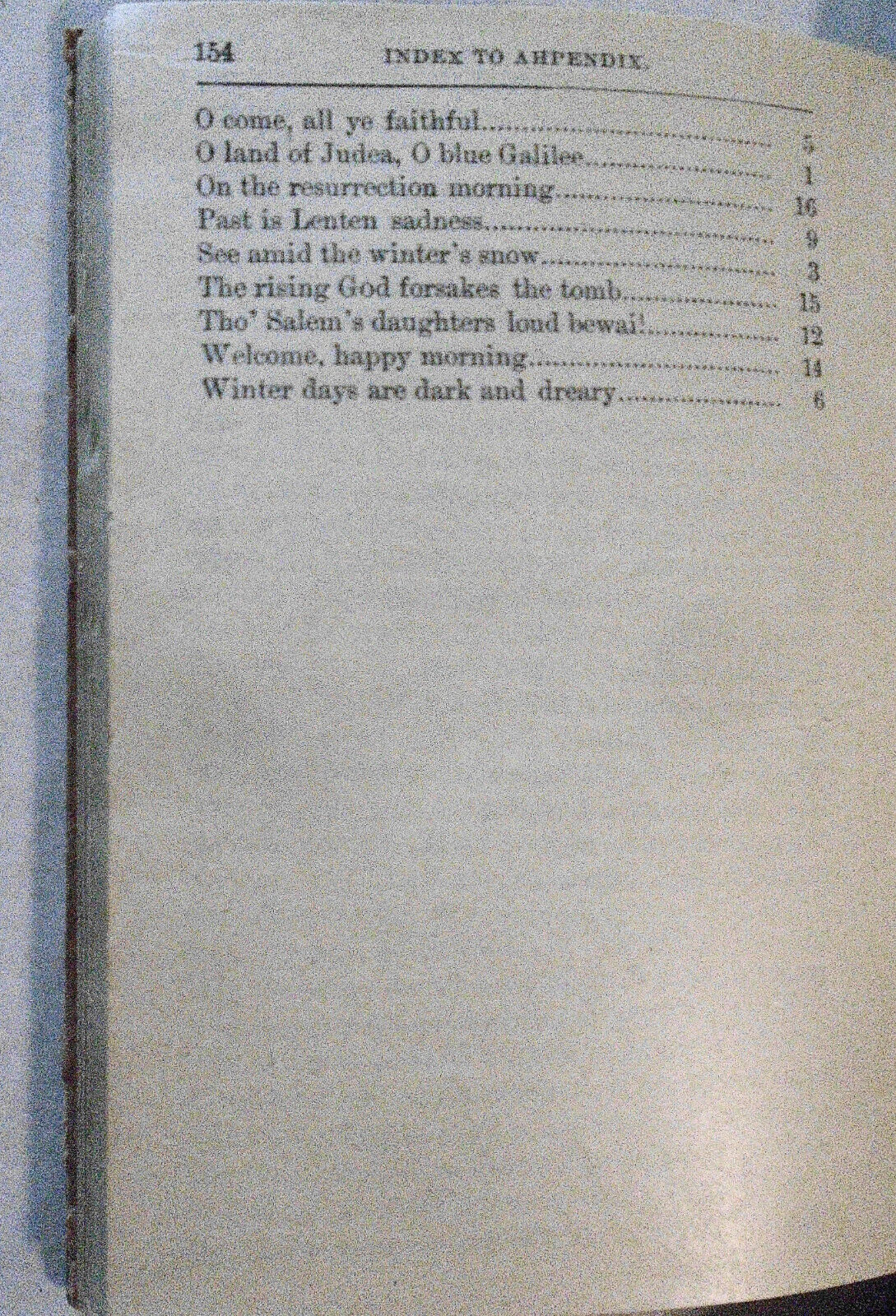 1895 The Sunday School Chorister, Words Only. Hardcover.
