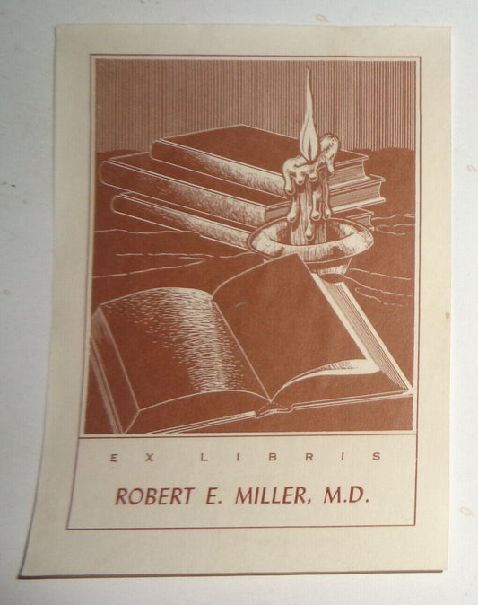 Robert E. Miller, MD - Ex Libris Bookplate