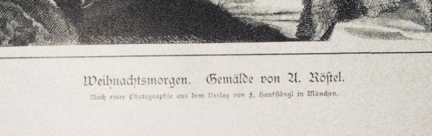 Weihnachtsmorgen (Christmas Morning) by Agathe Röstel -- 1882