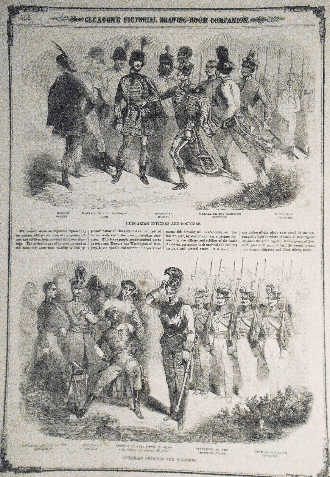 Gleason's Pictorial - December 27, 1851. Much on Kossuth