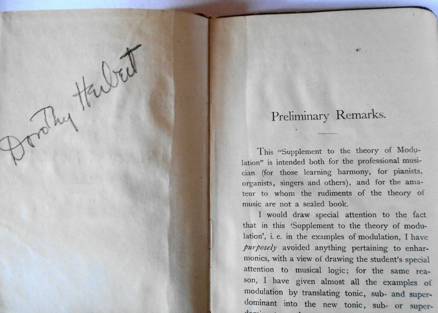 Supplement to the theory of modulation, by Max Reger. 1904. First edition.