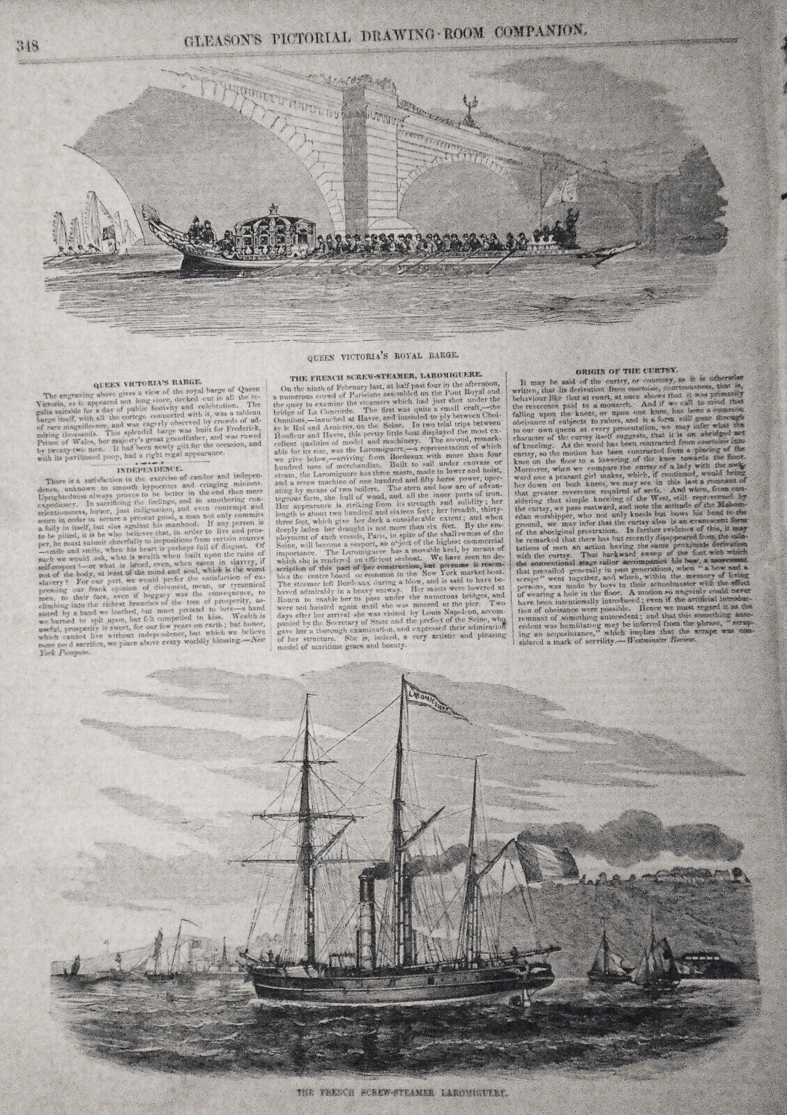 Gleason's Pictorial, June 3, 1854 - Blue-fish; Brigham Young; French uniforms..