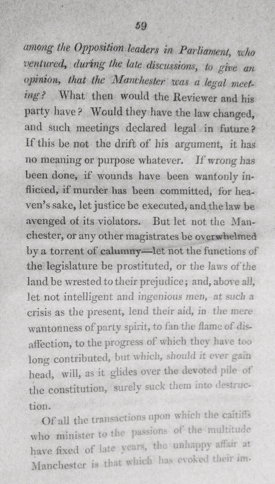 1820 On causes of the present discontents... strictures on... Edinburgh Review