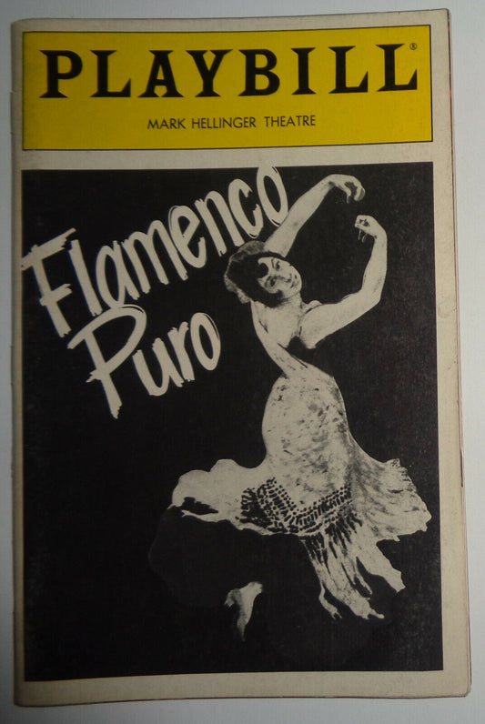 FLAMENCO PURO - PLAYBILL - NOVEMBER 1986