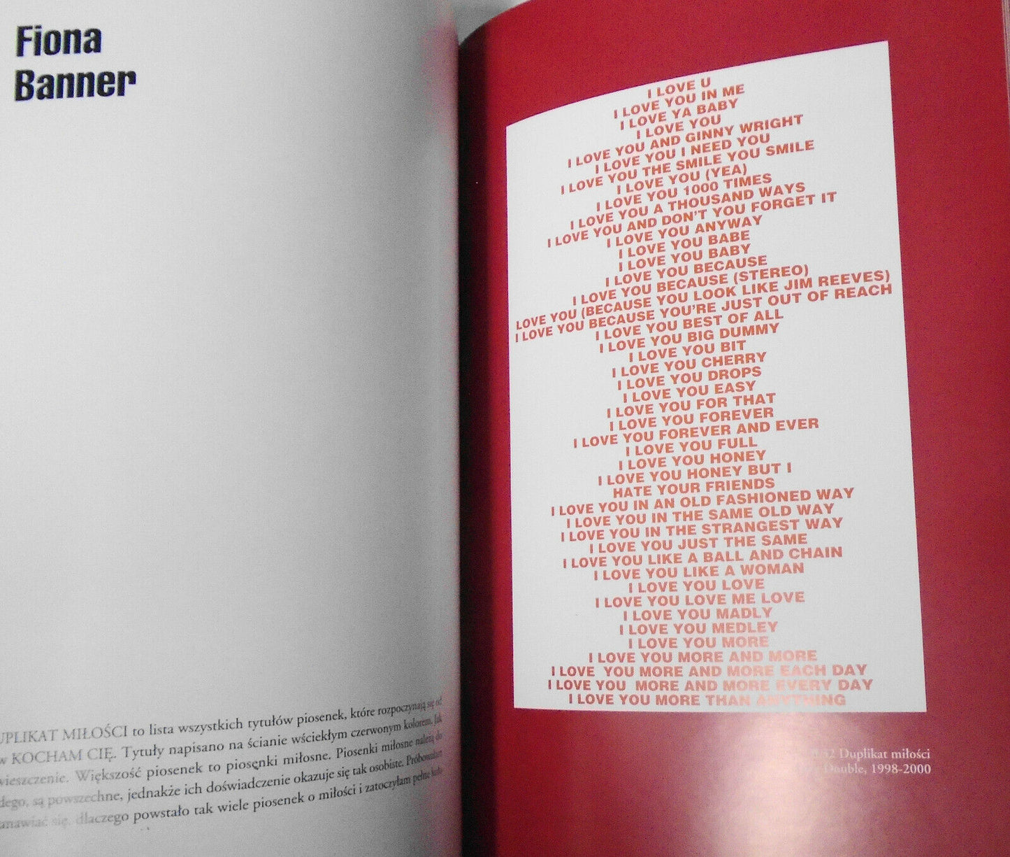 All You Need Is Love : Dan Asher, Alex Bag [...]. Centrum Sztuki 2000 Exhibition