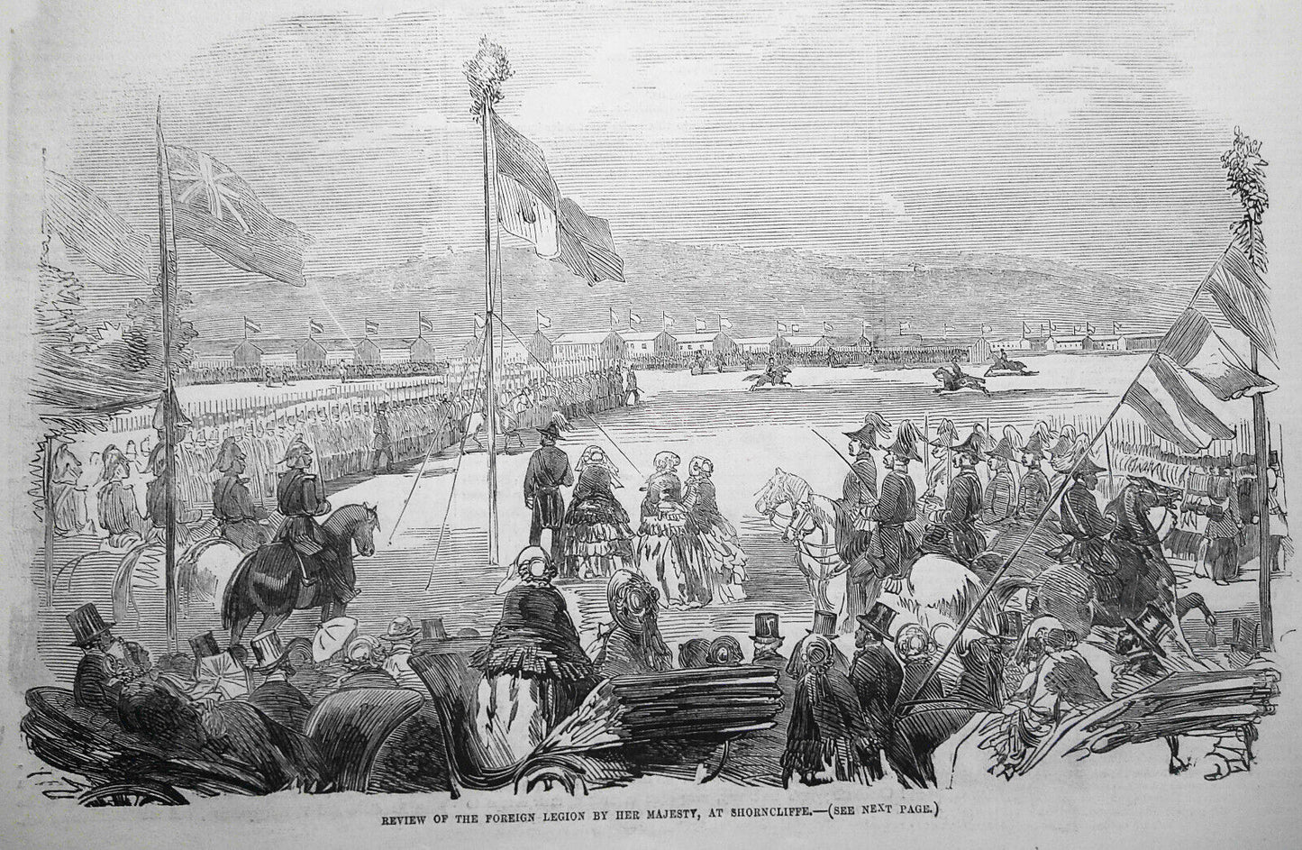 Captain Disney's War Projectile Experiments - Illustrated London News  - 1855