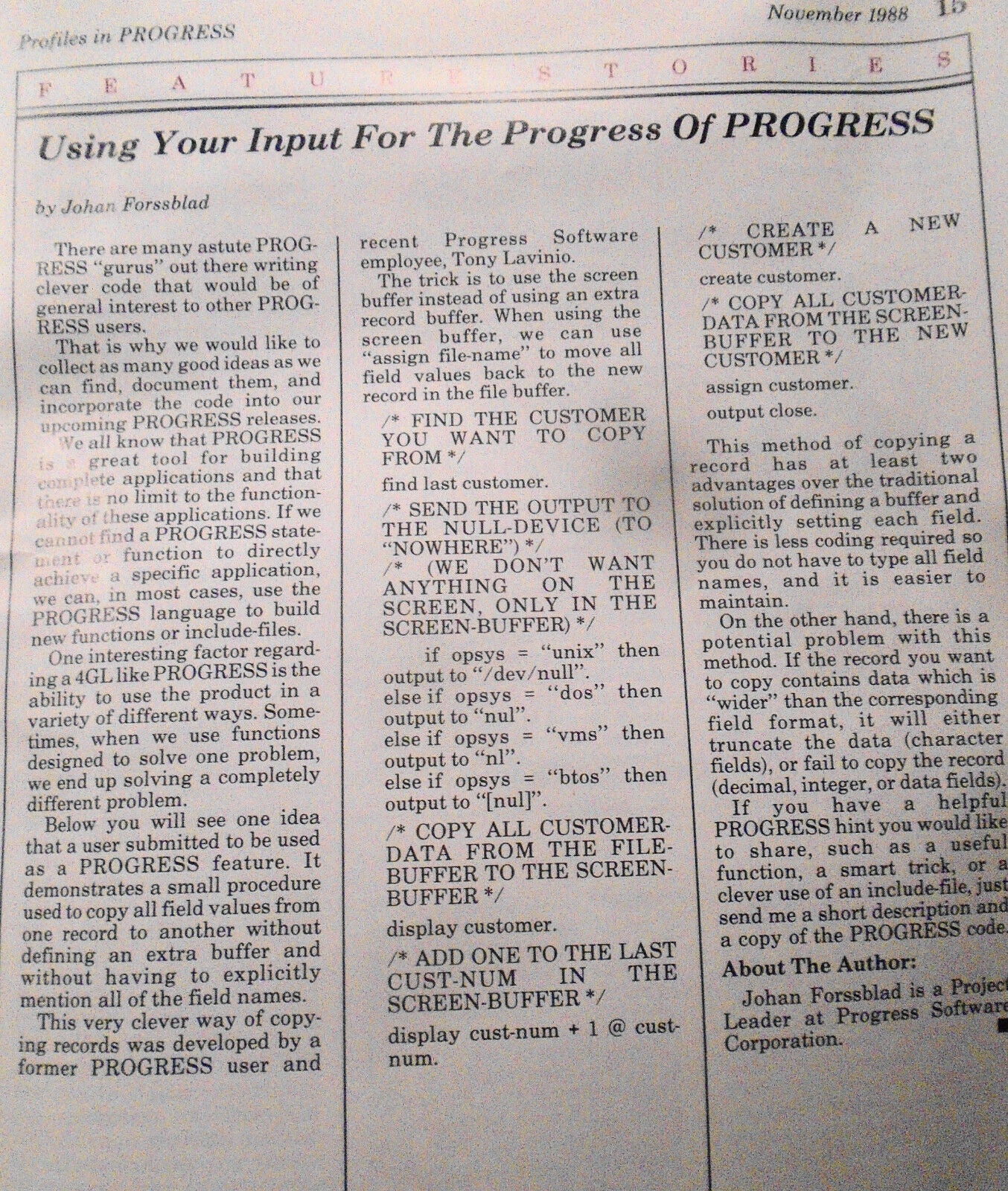 Progress Software Promo archive, 4 items: VHS, Newsletter, 2 Conference programs