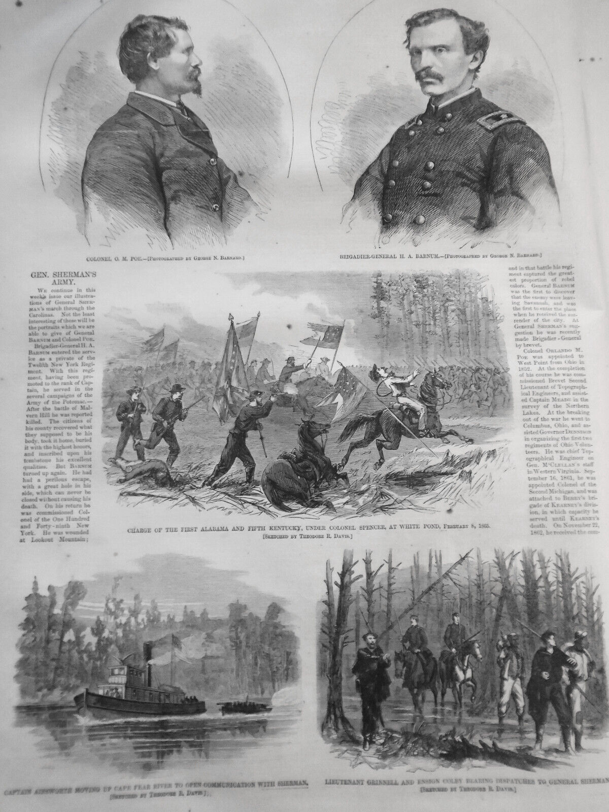 Harper's Weekly April 8, 1865 Original Complete issue. Burning of Columbia, SC..