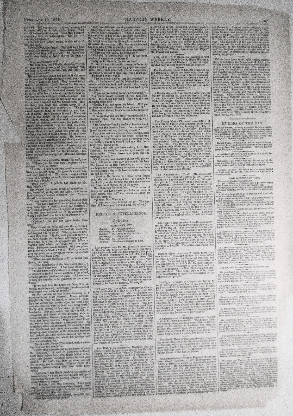 Taking A Pilot, Off Sandy Hook. Harper's Weekly February 10, 1877 ORIGINAL