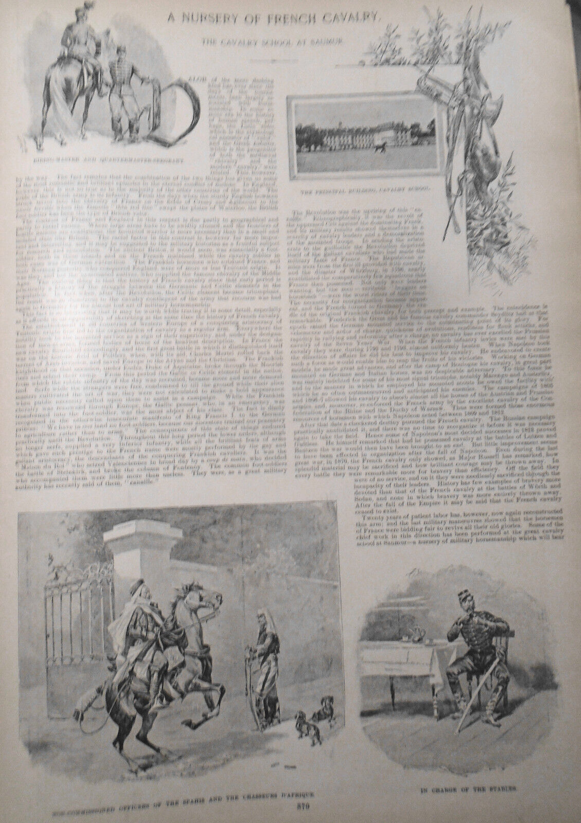 Harper's Weekly April 22, 1893 - Naval maneuvers; Circus; French cavalry;Artists