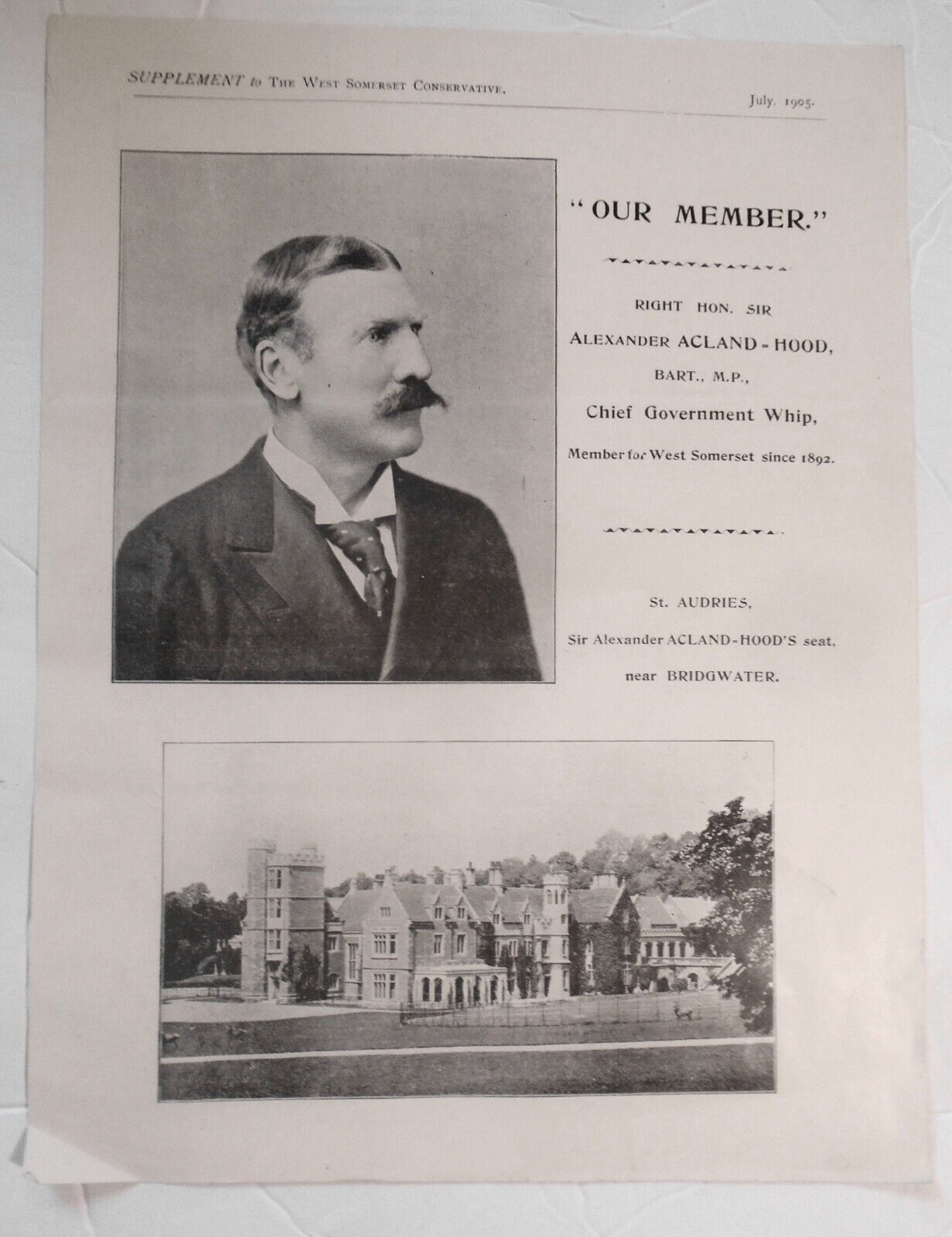 1905 West Somerset Liberal vs. Conservative dueling Publications July '05