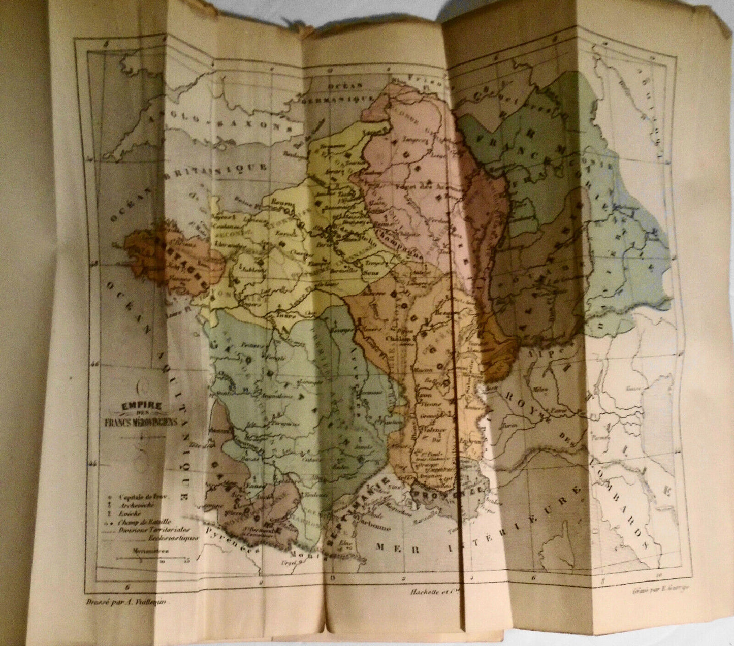 1893 Histoire de France, par Victor Duruy. 2 Vols. 12 color maps; 254 gravures