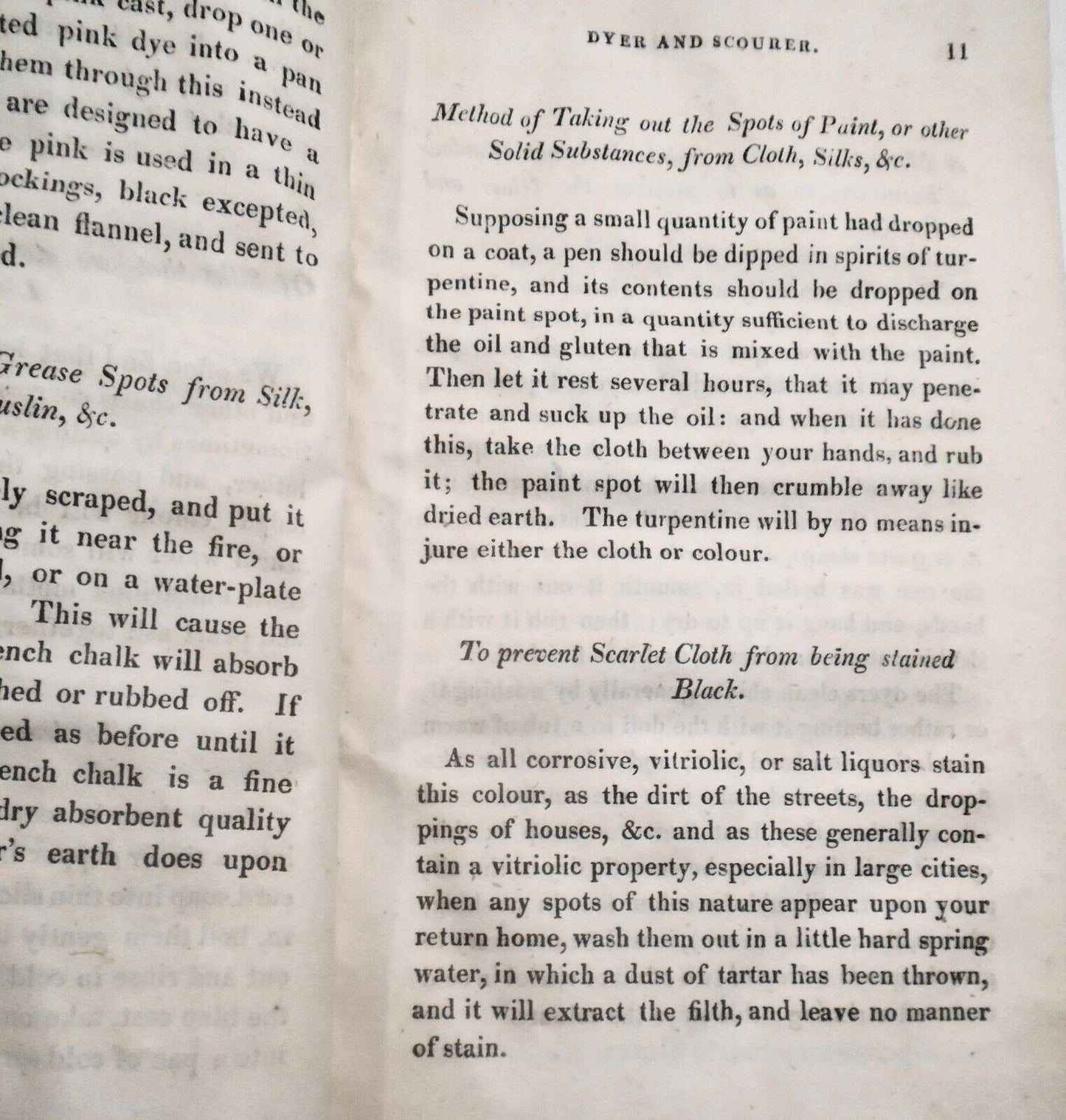 1818 The Family Dyer and Scourer, by William Tucker. 2nd ed