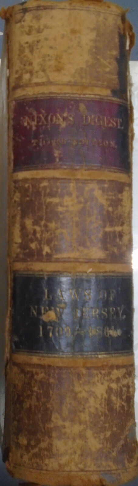 1861 A digest of the laws of New Jersey, by Lucius Q. C. Elmer, John T. Nixon