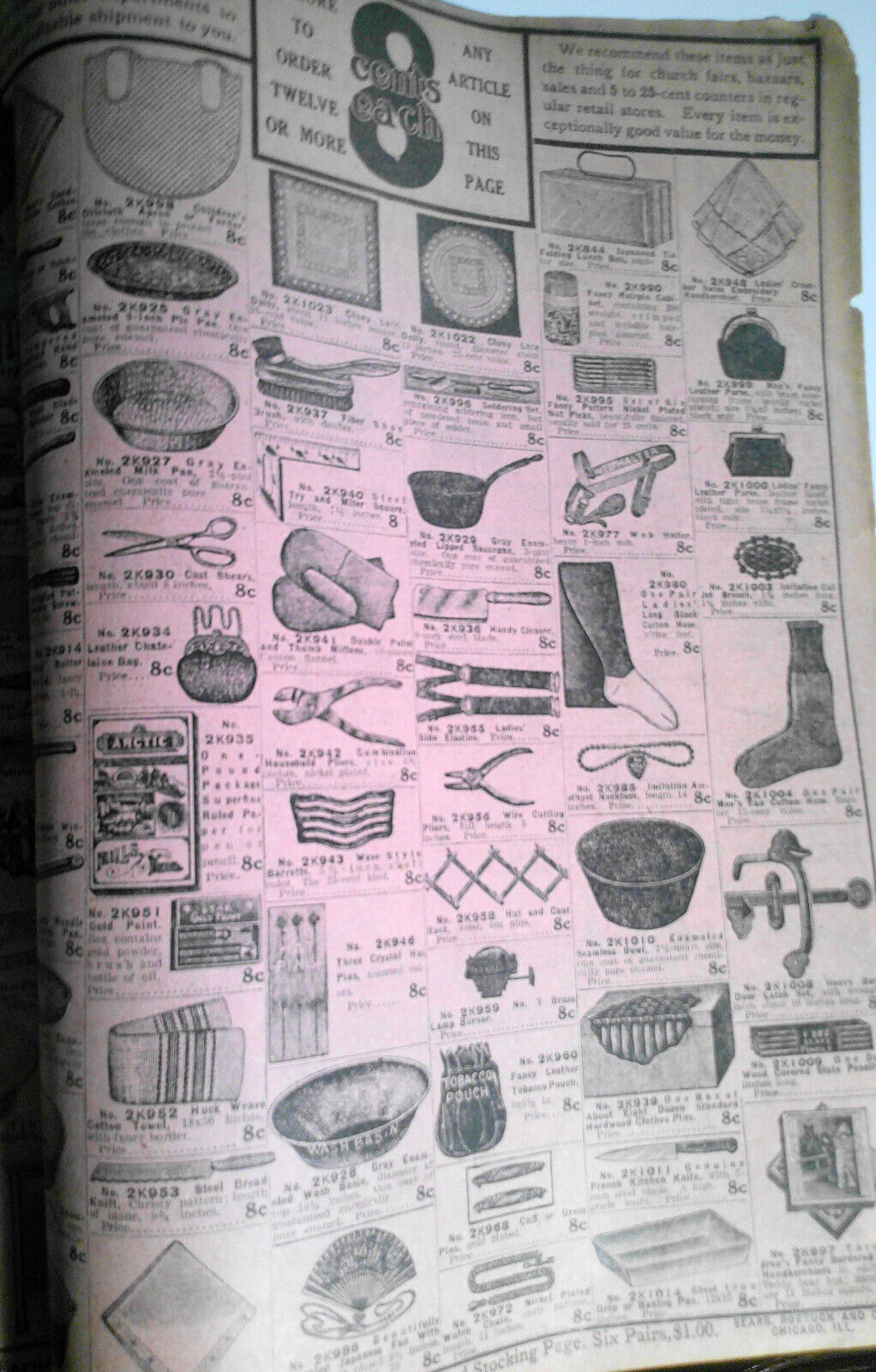 10 pages of household bargains from Sears, Roebuck & Co Retail Catalog 1905