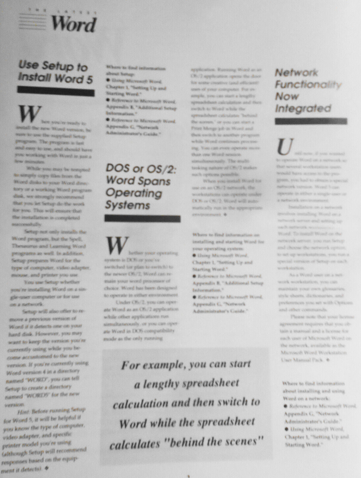 1988 "The Latest Word" - Microsoft Special one-time guide to Word 5.0