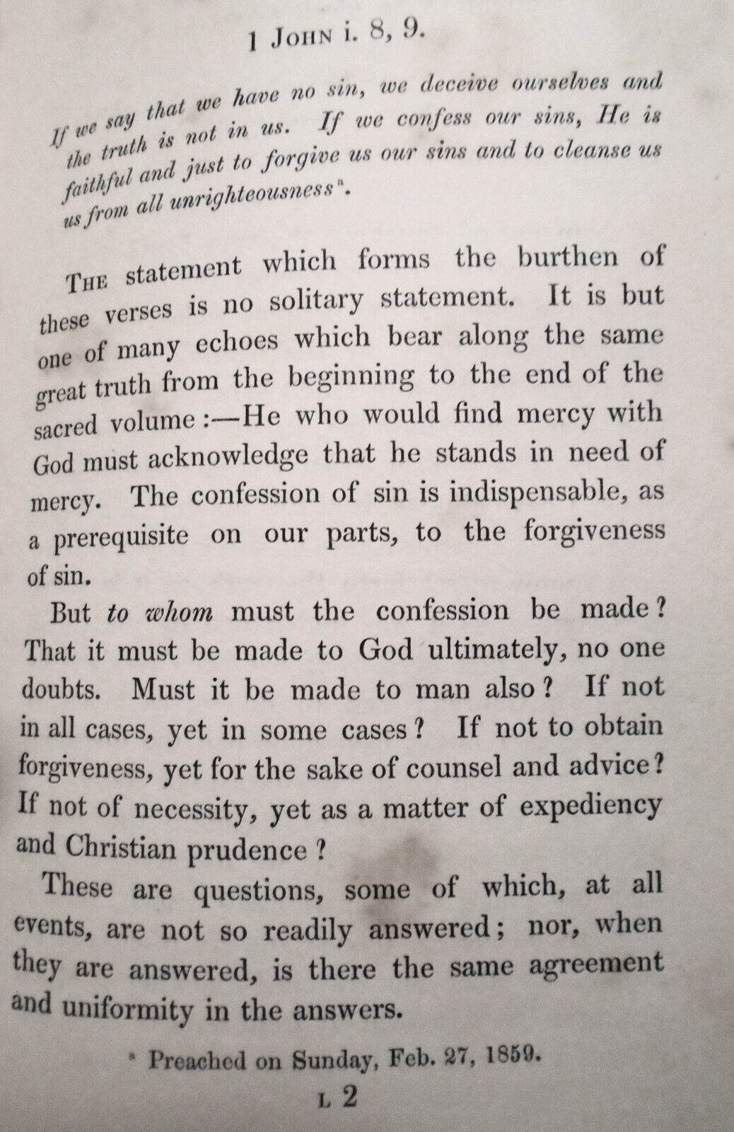 1862 The form of sound words ... seven sermons at Oxford, by Charles A. Heurtley