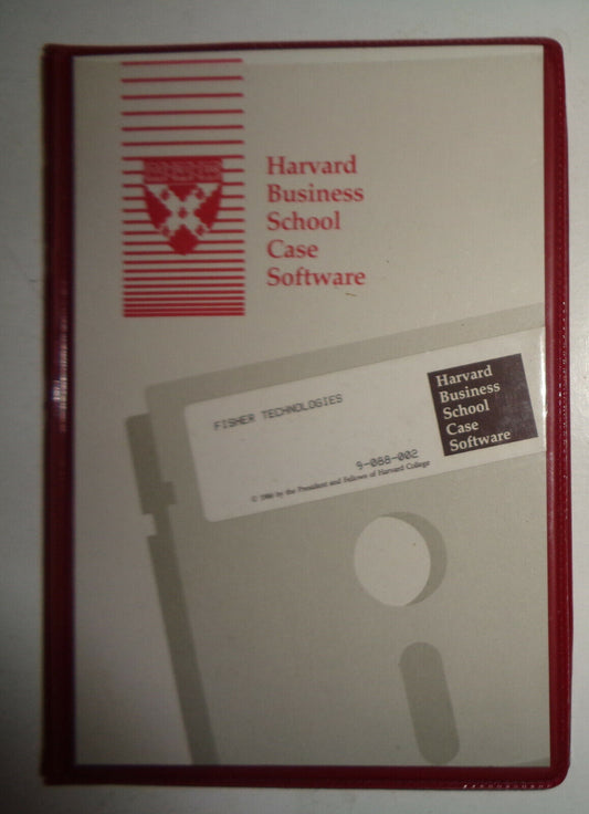 Fisher Technologies Harvard Business School Case Software, 1986, IBM PC - Unused