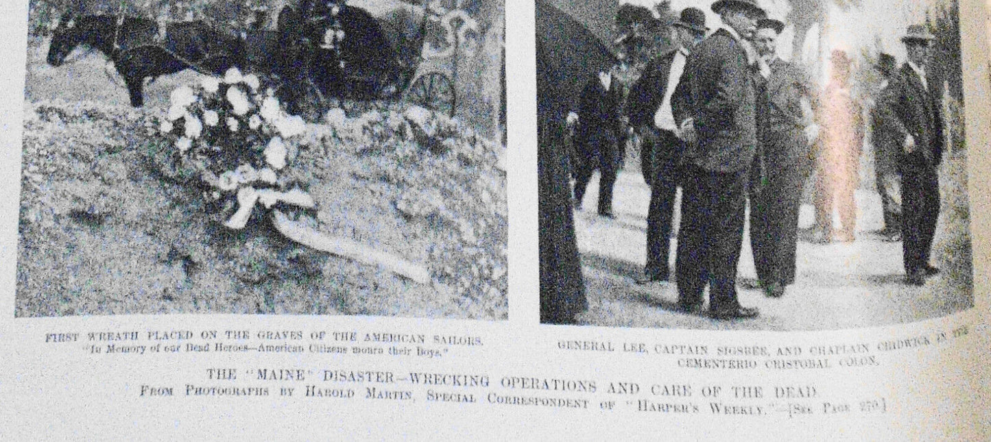 Harper's Weekly  March 19, 1898 - "Maine" Disaster, etc. Original Complete issue
