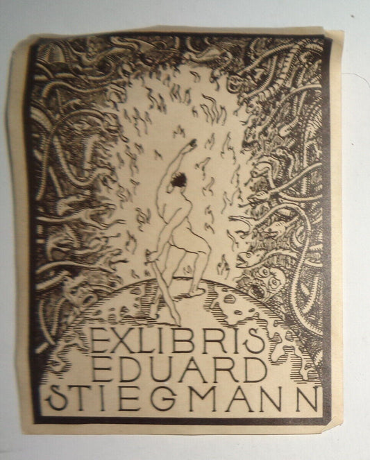 Eduard Stiegmann - Ex Libris Bookplate