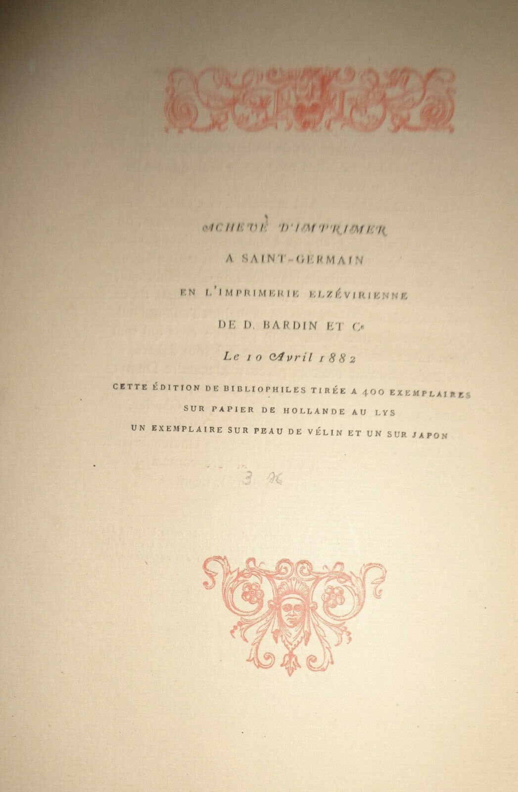 1882 Histoire du 41me Fauteuil de l'Academie francaise - Arsène Houssaye Ltd ed