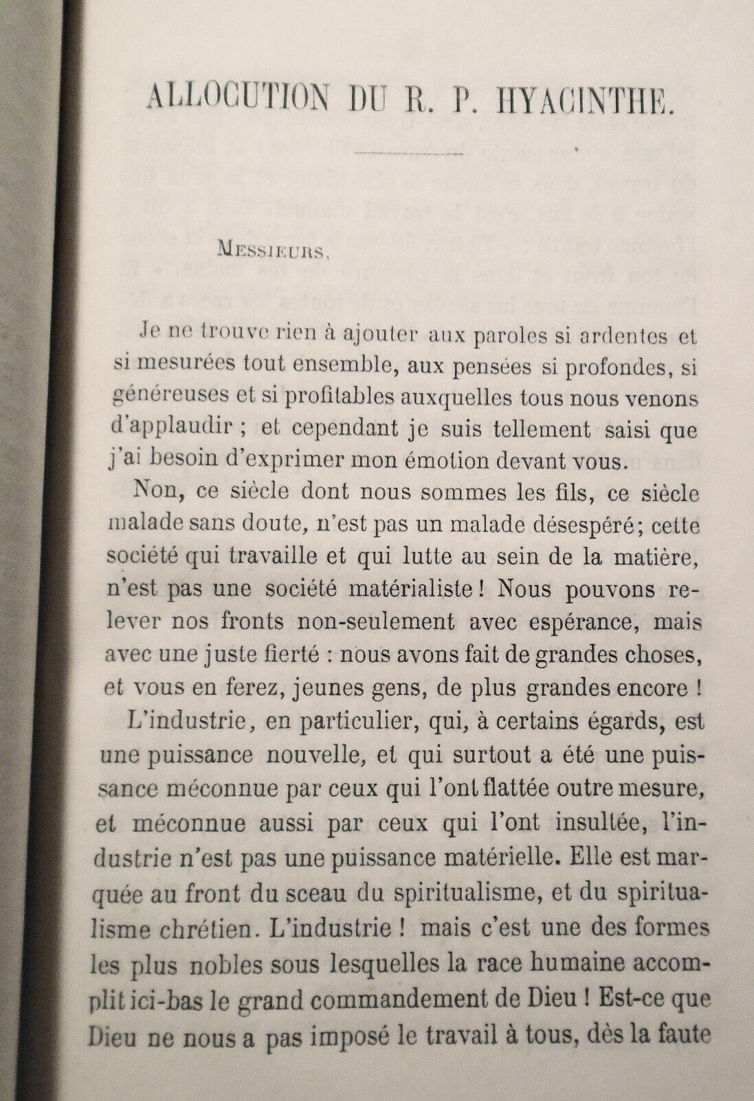 Materialisme et spiritualisme, par le R.P. Captier ... et par le R.P. Hyacinthe.