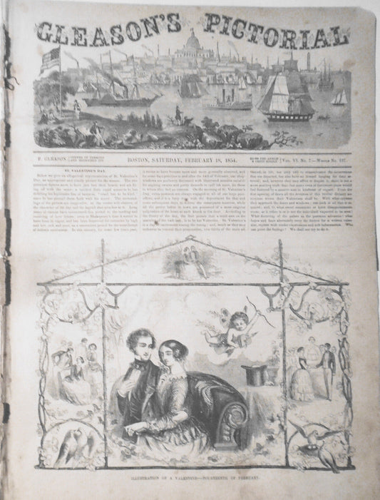 Gleason's Pictorial February 18, 1854 - Alamo; NY Fire Co., Ice cutting, etc