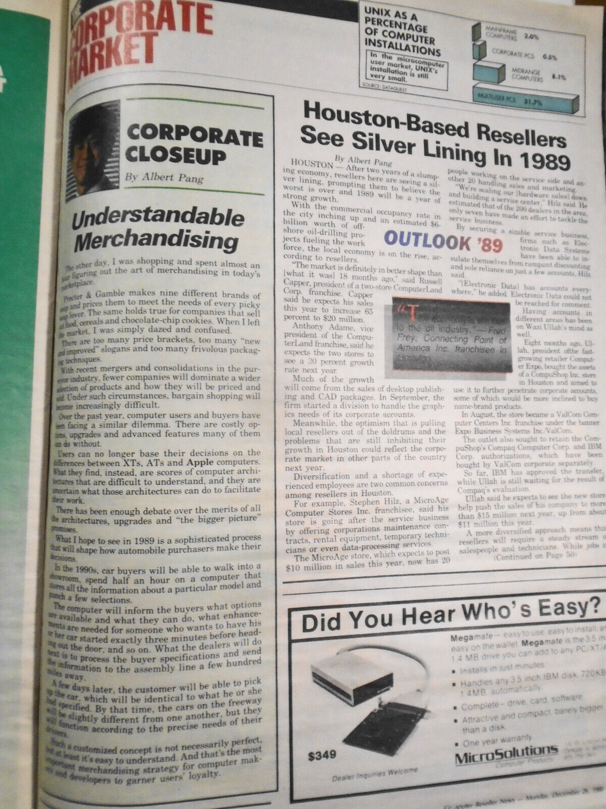 Computer Reseller News December 26, 1988 - Crawford leaves IBM for AT&T, etc