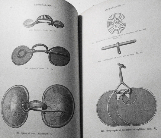 1873 Antiquites suedoises arrangees et decrites par Oscar Montelius. 1st edition