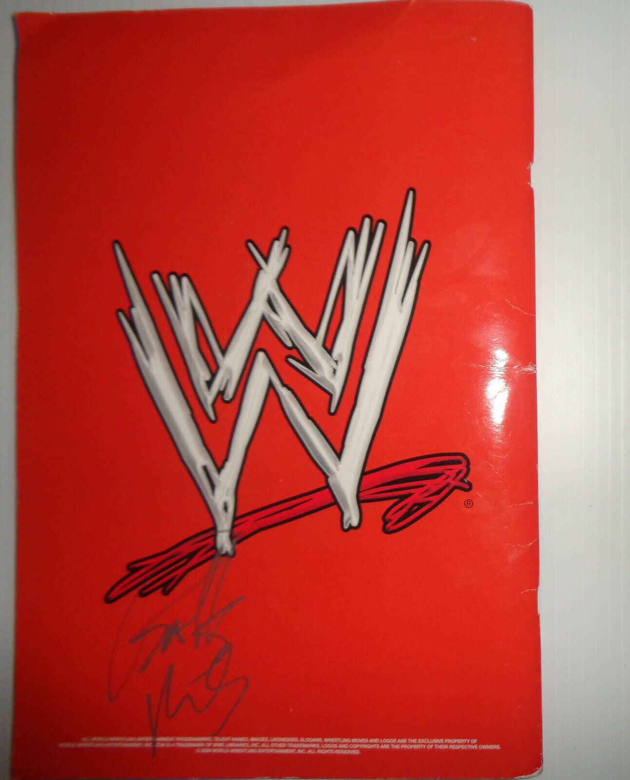 WWE Official Souvenir Program 2009 Vol 1 SIGNED by Balls Mahoney & John Morrison